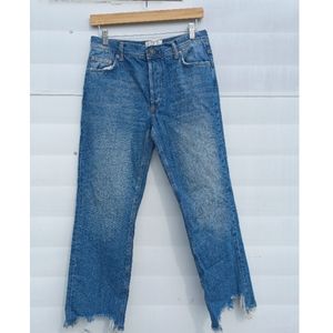 Free People cropped straight jeans